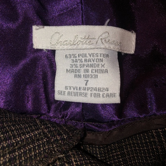 Brown/tan plaid dress pants - Picture 3 of 3